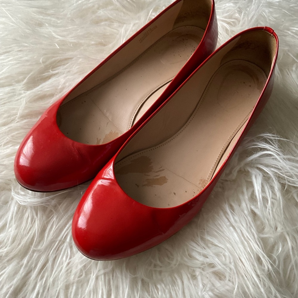 JCREW JANEY GOLD HEEL FLATS sz 7